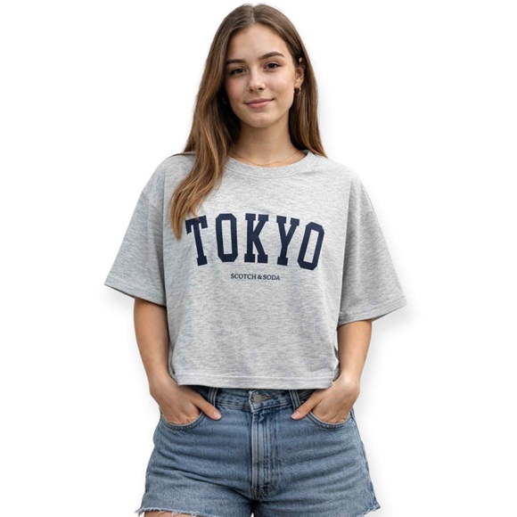 Scotch & Soda Tops - Scotch & Soda NWT Gray Boxy Fit Top XL